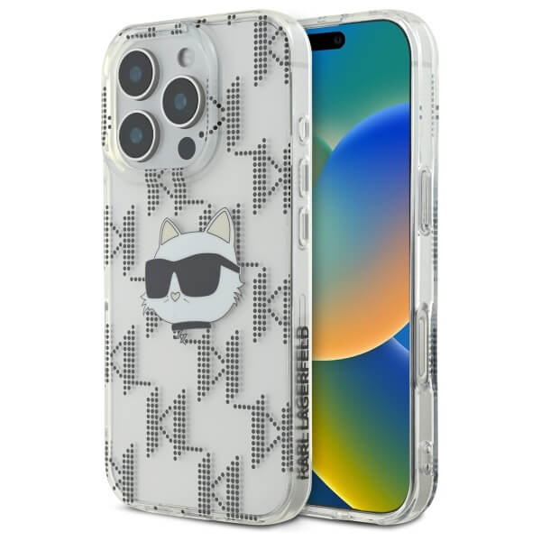 Karl Lagerfeld iPhone 16 Pro - IML Choupette Head Electroplated - Σκληρή Θήκη με Πλαίσιο Σιλικόνης - Διάφανη - KLHCP16LHKLPCHT