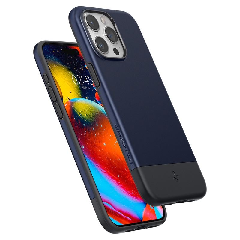 Spigen iPhone 15 Pro Max Style Armor Mag Σκληρή Θήκη με MagSafe - Midnight Indigo