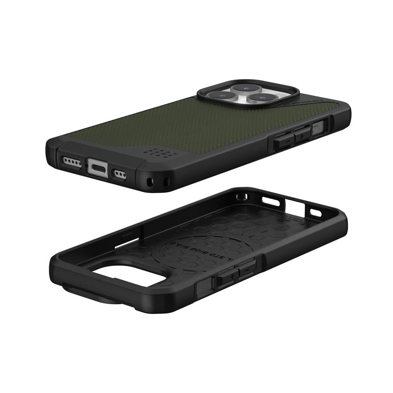 UAG iPhone 15 Pro Metropolis LT Series Σκληρή Θήκη με MagSafe - Kevlar Olive