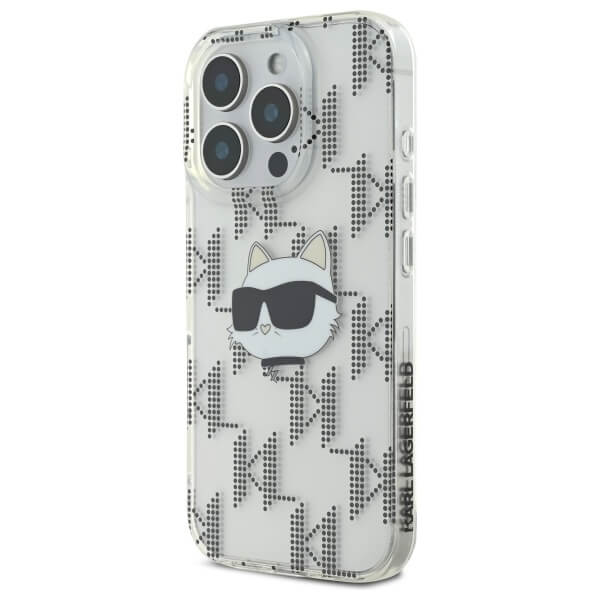 Karl Lagerfeld iPhone 16 Pro - IML Choupette Head Electroplated - Σκληρή Θήκη με Πλαίσιο Σιλικόνης - Διάφανη - KLHCP16LHKLPCHT