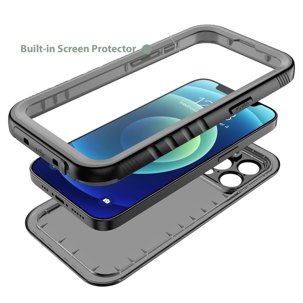 Tech - Protect iPhone 14 Shellbox IP68 Αδιάβροχη Σκληρή Θήκη - Black / Ημιδιάφανη