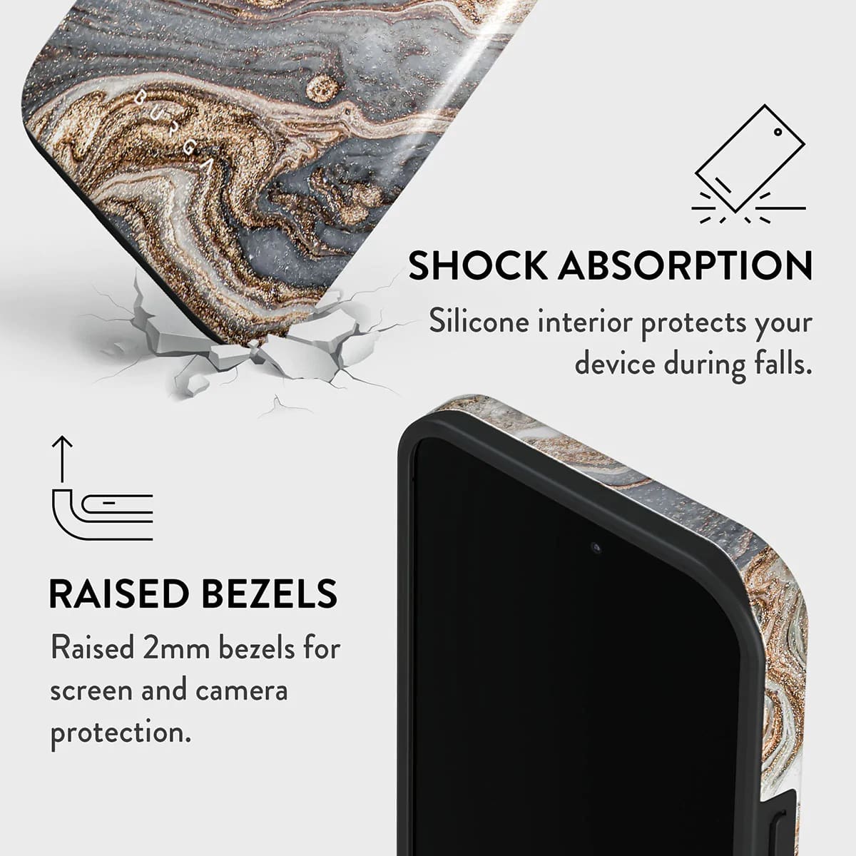 Burga iPhone 14 Pro Max Fashion Tough Σκληρή Θήκη - Gentle Wind