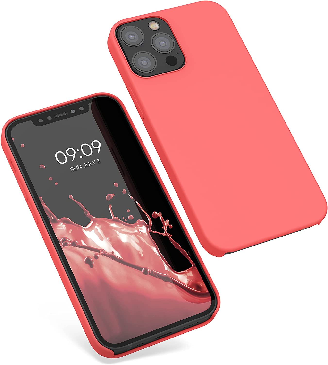 KW iPhone 12 / iPhone 12 Pro Θήκη Σιλικόνης Rubber TPU - Living Coral - 52641.141