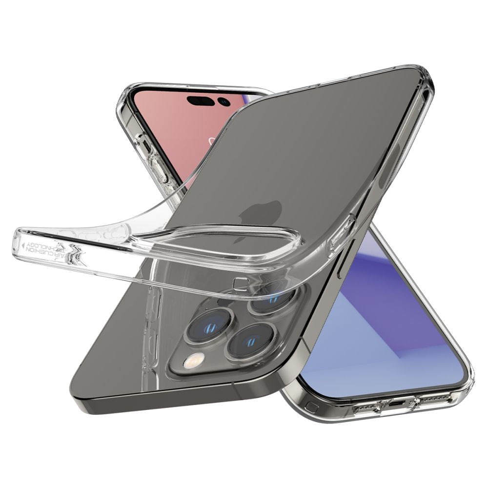 Spigen iPhone 14 Pro Max Liquid Crystal Θήκη Σιλικόνης - Crystal Clear