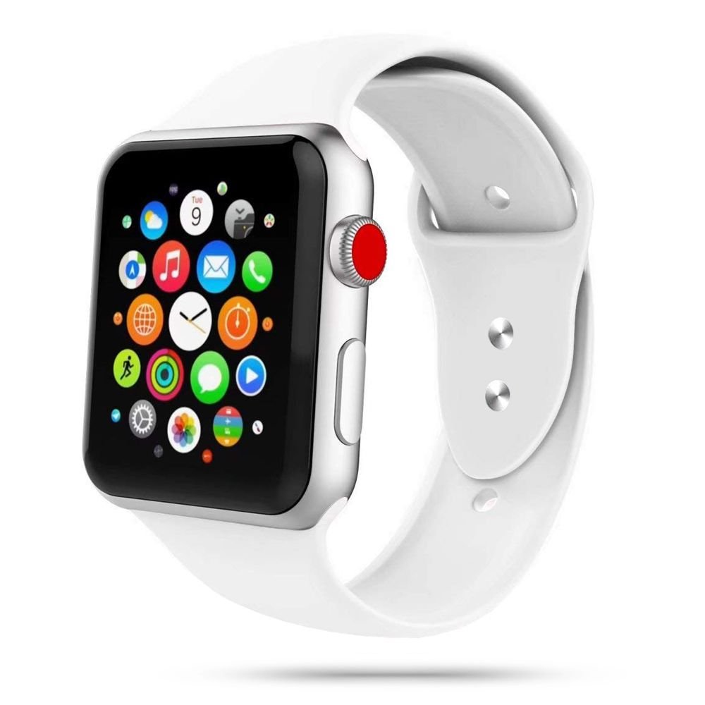 Tech - Protect Λουράκι Apple Watch 4 / 5 / 6 / 7 / 8 / 9 / SE / ULTRA 1 / ULTRA 2 - 42 / 44 / 45 / 49 mm IconBand Λαστιχένιο - White