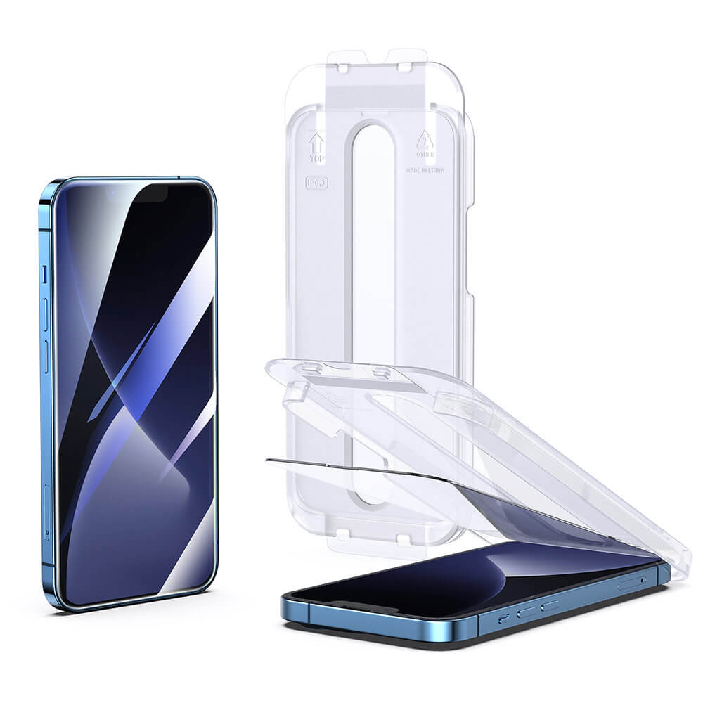 Joyroom iPhone 14 Easy Fit Full Screen Tempered Glass Αντιχαρακτικό Γυαλί Οθόνης 9H - Διάφανο - JR - DH09