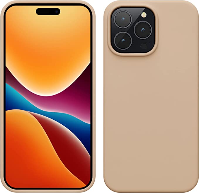 KW iPhone 14 Pro Max Θήκη Σιλικόνης Rubberized TPU - Mother Of Pearl - 59074.154