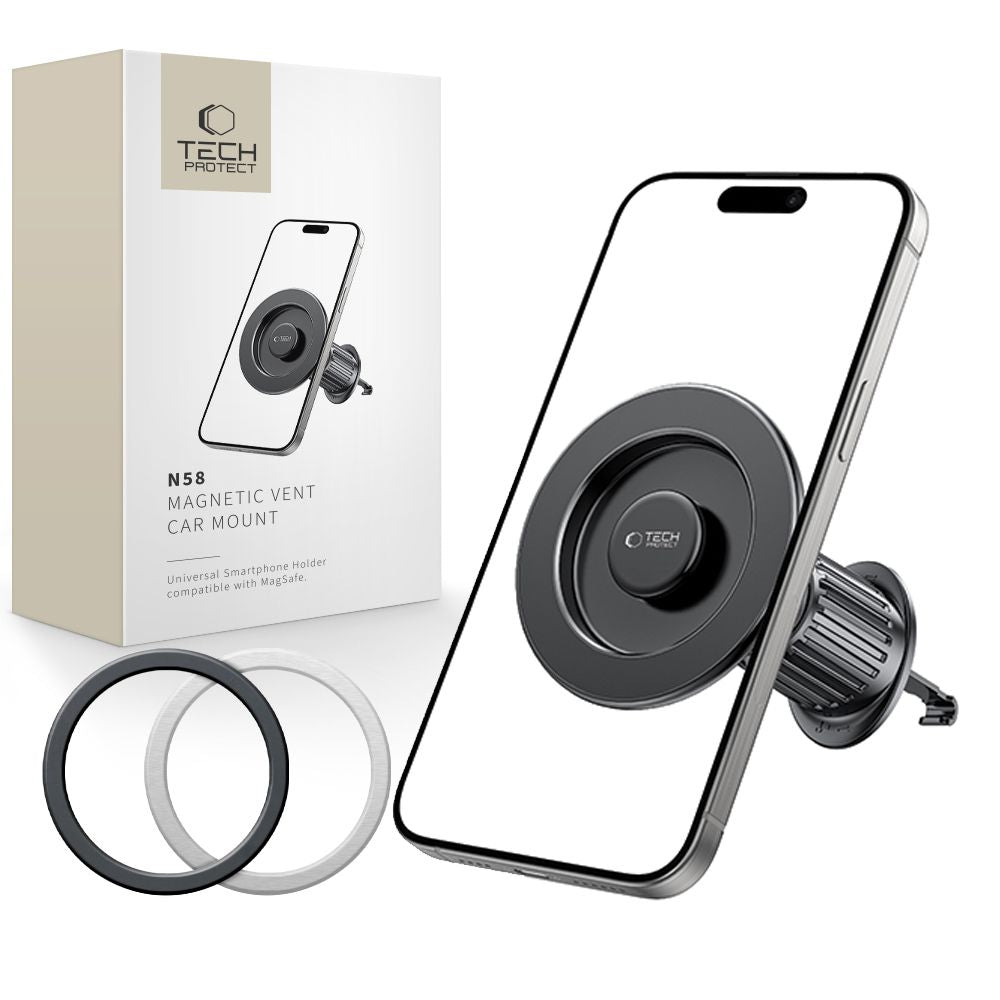 Tech - Protect N58 Μαγνητική MagSafe Βάση Αυτοκινήτου Αεραγωγού - Black