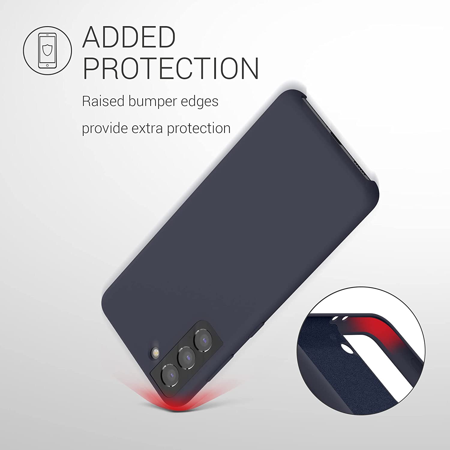 KW Samsung Galaxy S21 Θήκη Σιλικόνης Rubber TPU - Blueberry Blue - 54056.186