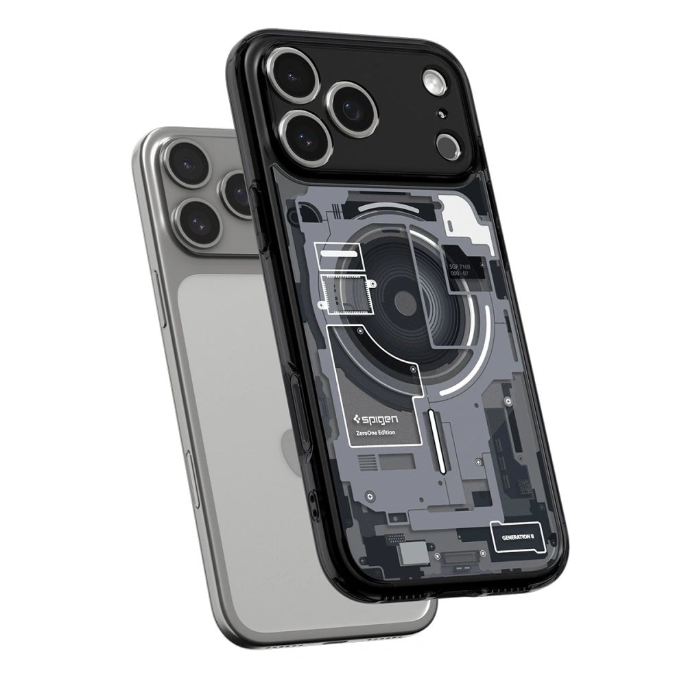 Spigen iPhone 17 Pro - Ultra Hybrid Mag - Σκληρή Θήκη με Πλαίσιο Σιλικόνης Και MagSafe - Zero One Black