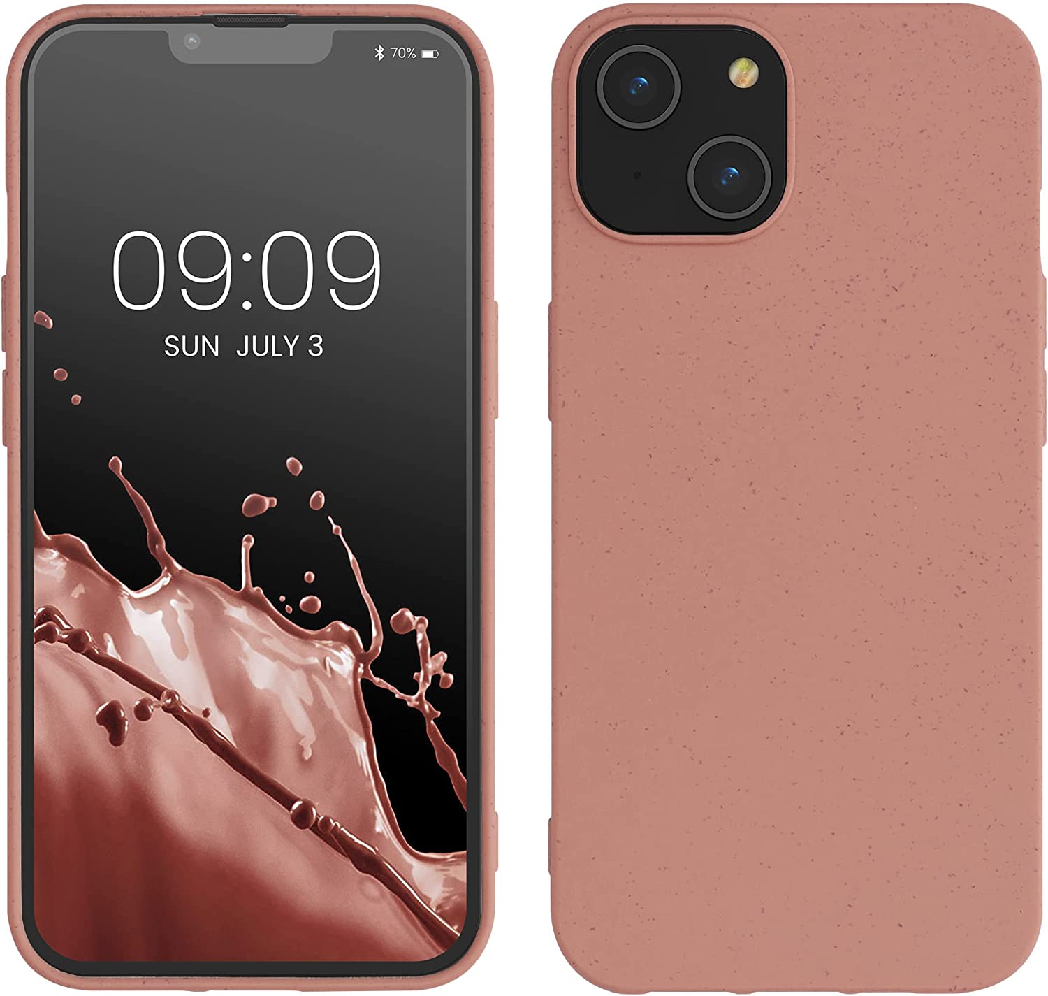 Kalibri iPhone 14 Θήκη Σιλικόνης TPU με Ανακυκλώσιμο και Βιοδιασπώμενο Υλικό - Winter Rose - 59217.193