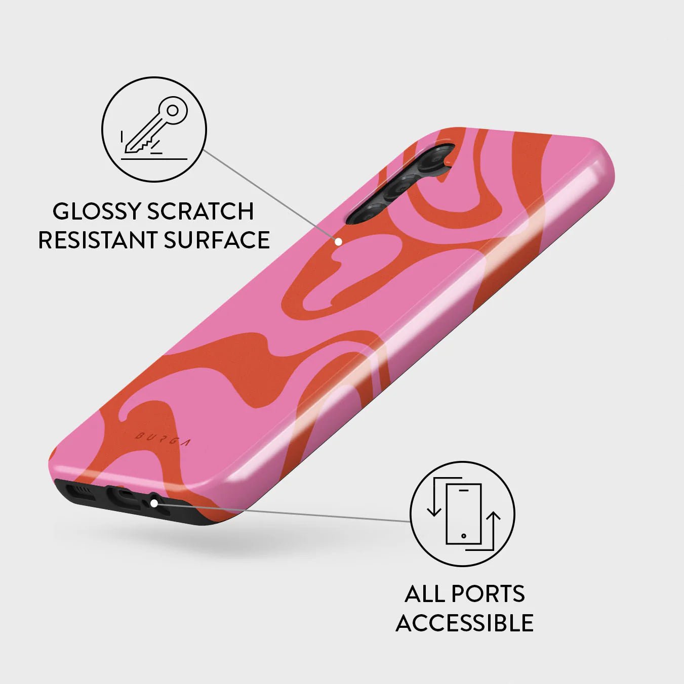 Burga Samsung Galaxy A15 4G / A15 5G Fashion Tough Σκληρή Θήκη - Ride the Wave