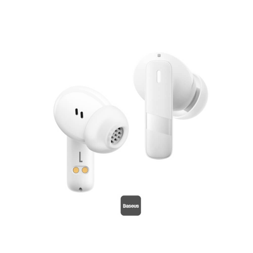 Baseus Bowie E20 - Bluetooth 5.3 - Ασύρματα ακουστικά για Κλήσεις / Μουσική - White