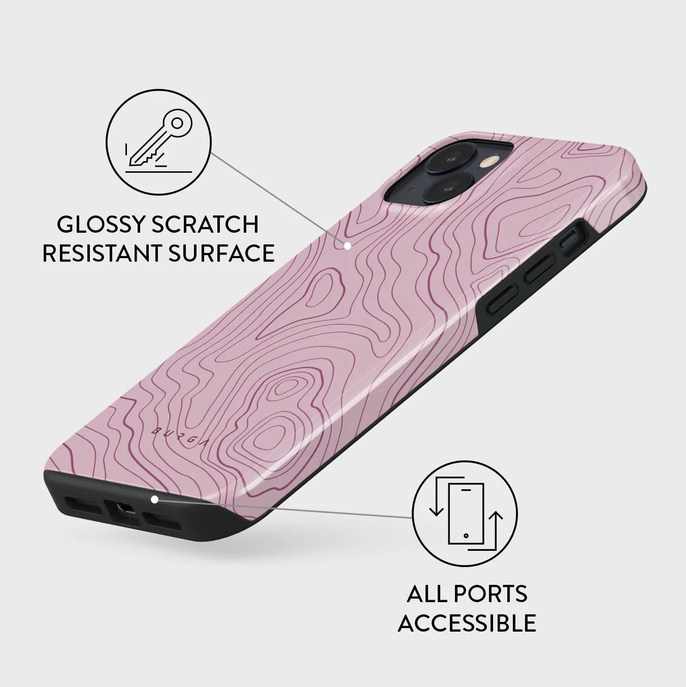Burga iPhone 14 Plus Fashion Tough Σκληρή Θήκη - Maze
