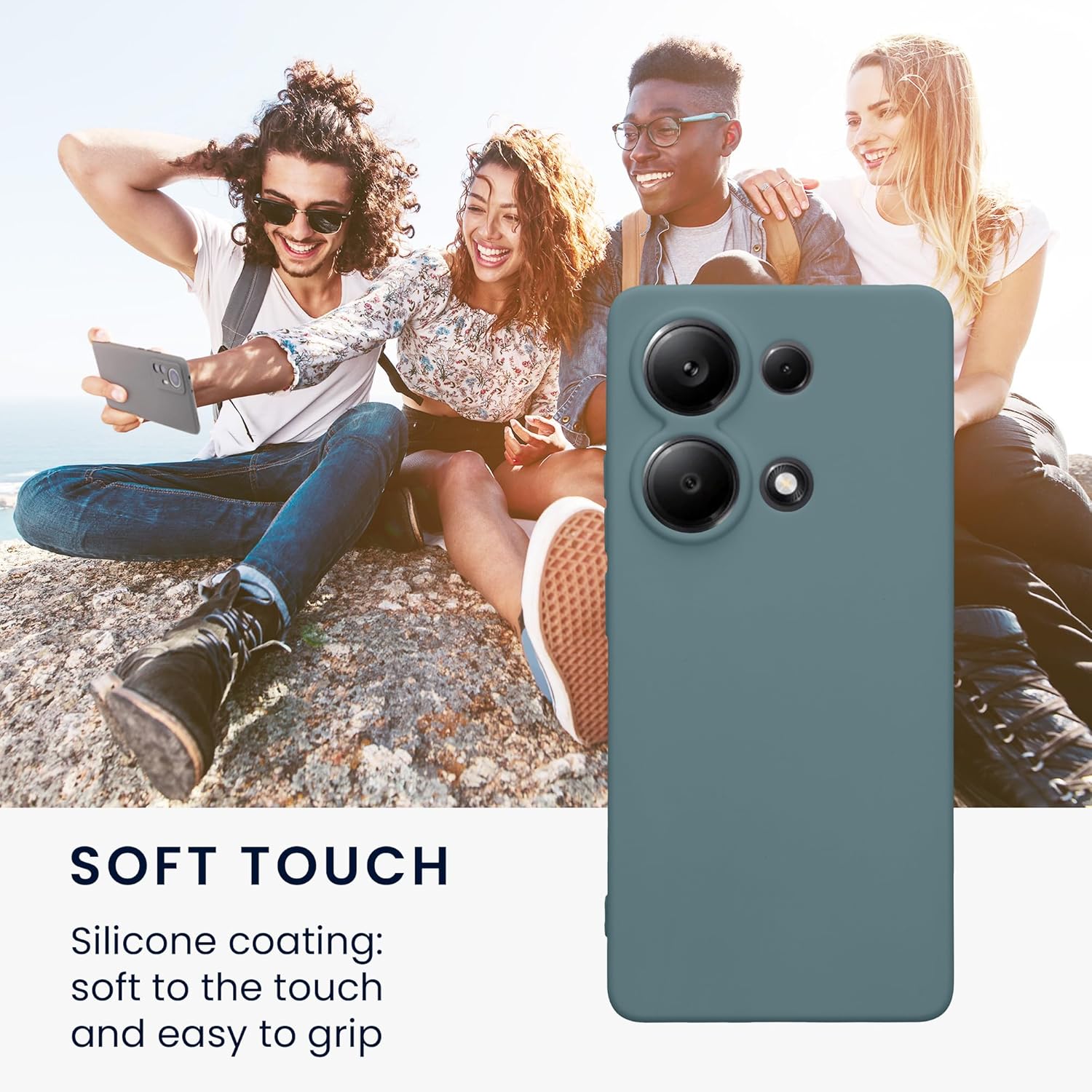 KW Xiaomi Redmi Note 13 Pro 4G Θήκη Σιλικόνης TPU - Arctic Night
