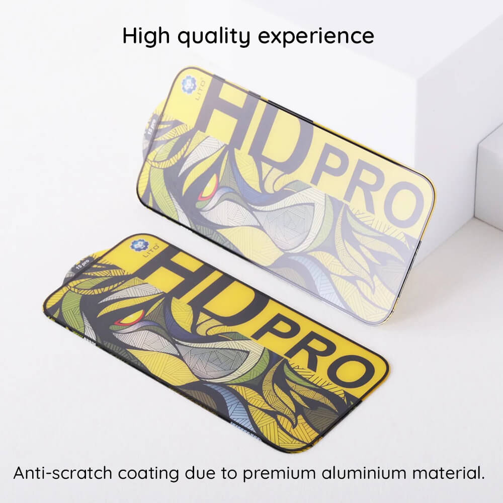 Lito iPhone 16 Plus HD Pro Matte Αντιχαρακτικό Γυαλί Οθόνης - Black