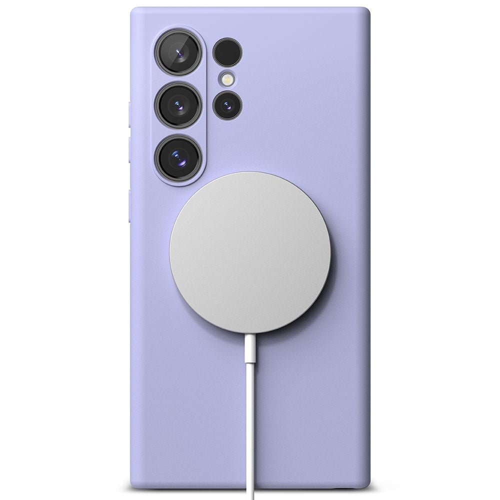 Ringke Samsung Galaxy S24 Ultra Silicone Magnetic MagSafe Case Θήκη Σιλικόνης με MagSafe - Lavender