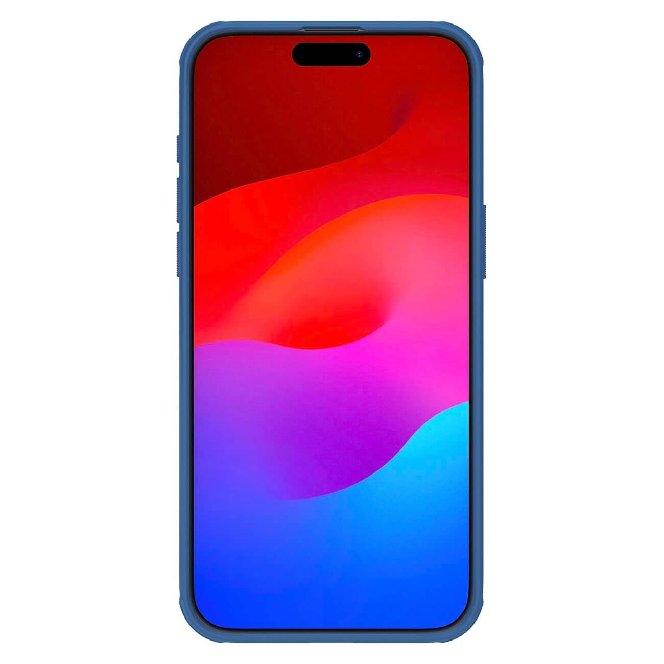 Nillkin iPhone 15 Pro Max Super Frosted Shield Pro Rugged Magnetic Σκληρή Θήκη με MagSafe - Blue