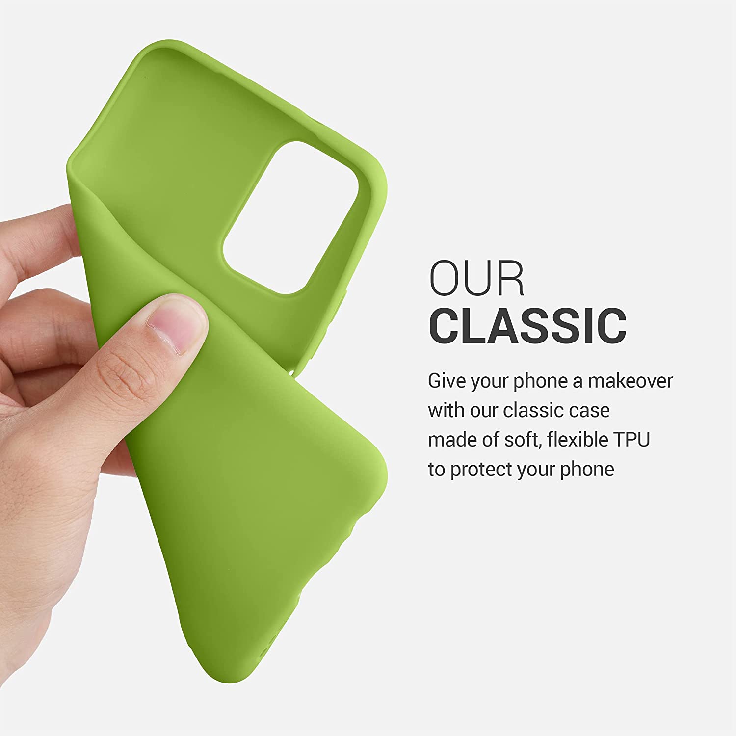 KW Xiaomi Redmi Note 10 / Note 10s / Poco M5s Θήκη Σιλικόνης TPU - Green Pepper - 54541.220