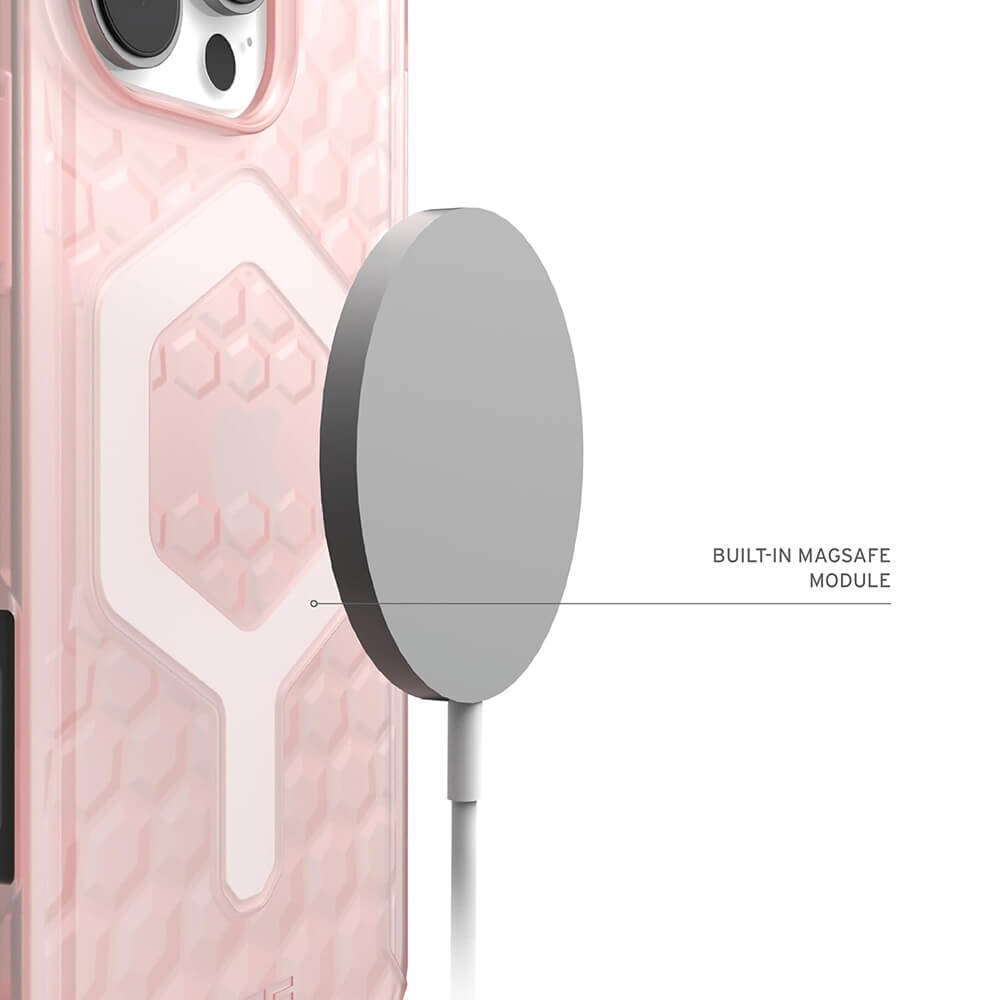 UAG iPhone 16 Pro Essential Armor MagSafe Θήκη Σιλικόνης TPU με MagSafe - Rose