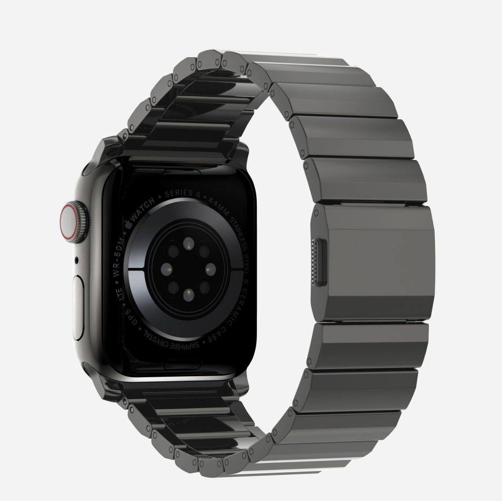 Tech - Protect Λουράκι Apple Watch 8/9/10/11 - SE (1/2/3) - Ultra (1/2/3) – 44/45/46/49mm SteelBand από Ανοξείδωτο Ατσάλι - Black