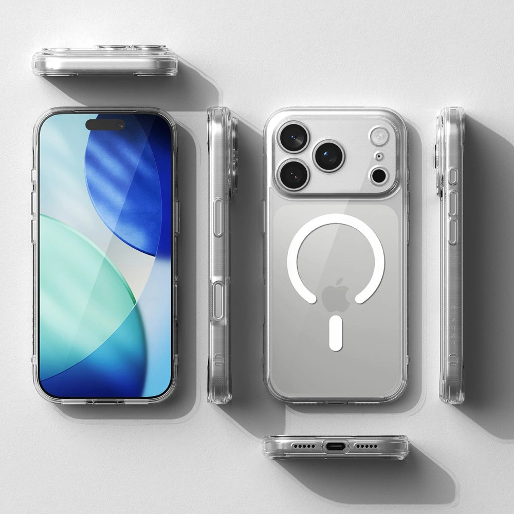 Ringke iPhone 17 Pro - Fusion Magnetic - Σκληρή Θήκη με Πλαίσιο Σιλικόνης και MagSafe - Διάφανη