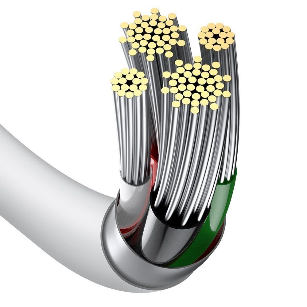 Baseus Superior Series Cable Lightning 2.4A - Καλώδιο Δεδομένων και Φόρτισης Lightning 1M - White - CALYS - A02