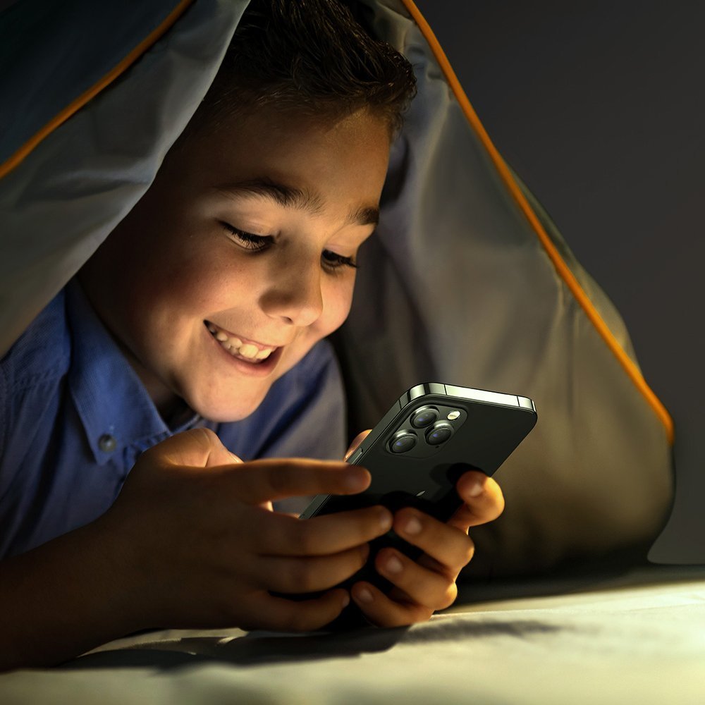 Joyroom iPhone 12 Pro Max Knight Series Anti - Blue Light 2.5D 9H Full Screen Tempered Glass Αντιχαρακτικό Γυαλί Οθόνης - Black - JR - PF600