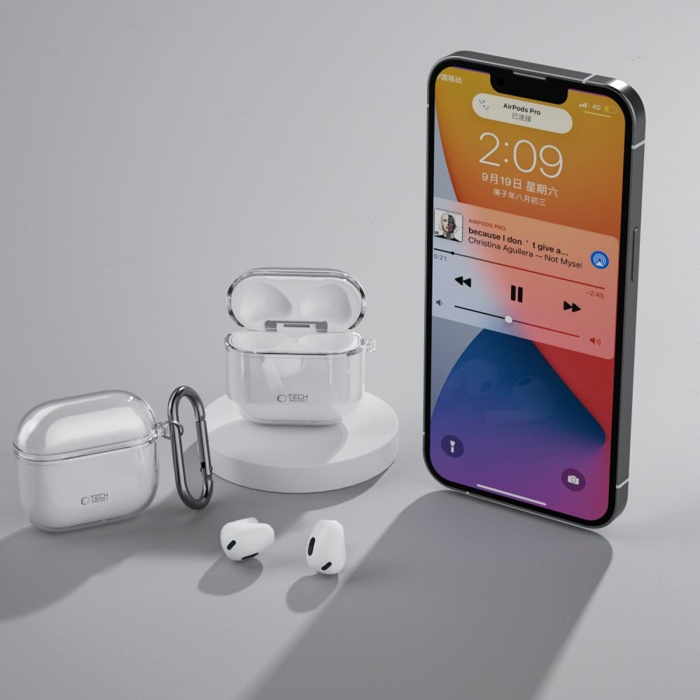 Tech - Protect AirPods 4 Θήκη Σιλικόνης - Flexair - Διάφανη