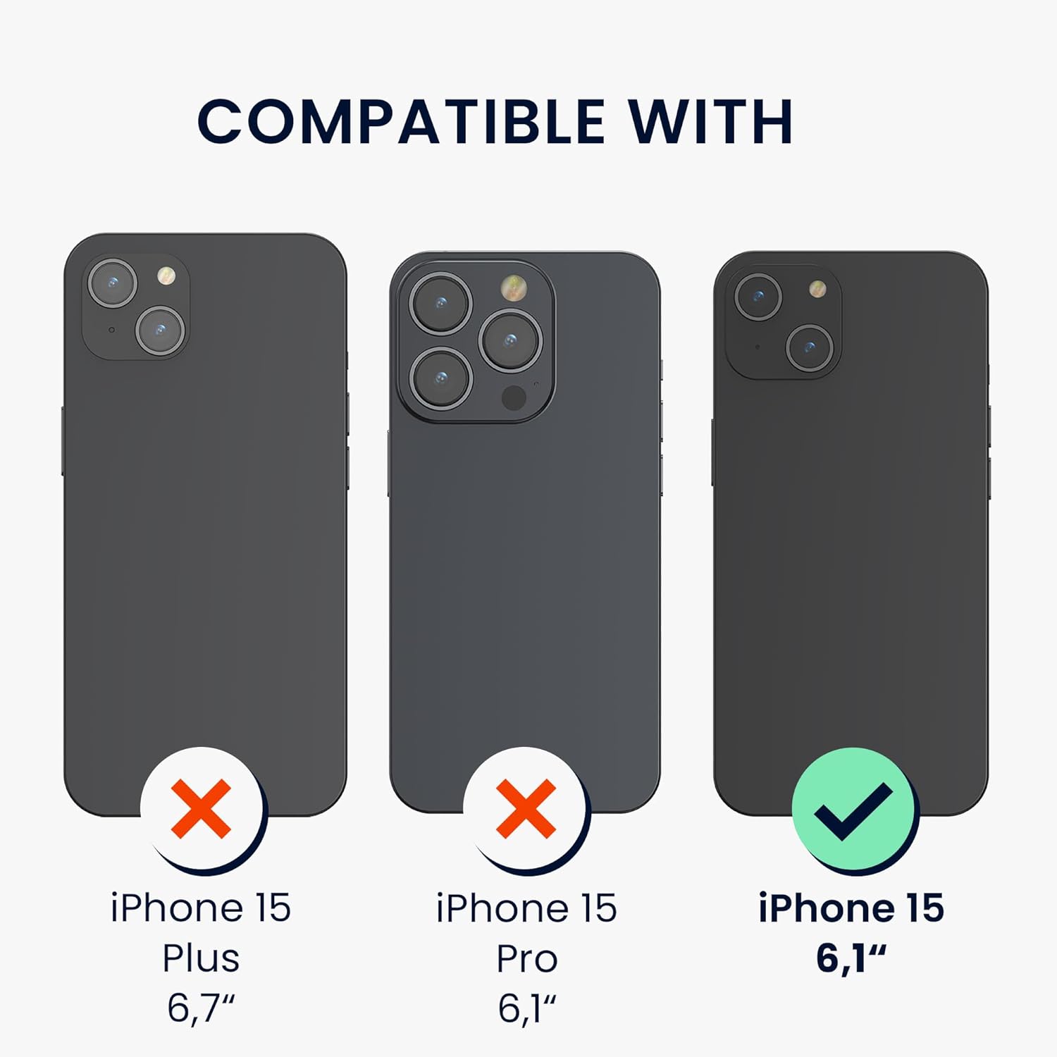 KW iPhone 15 Θήκη Σιλικόνης TPU με Αντιχαρακτικό Γυαλί - Design Cherry Blossom Petals - Pink / Dark Brown / Διάφανη
