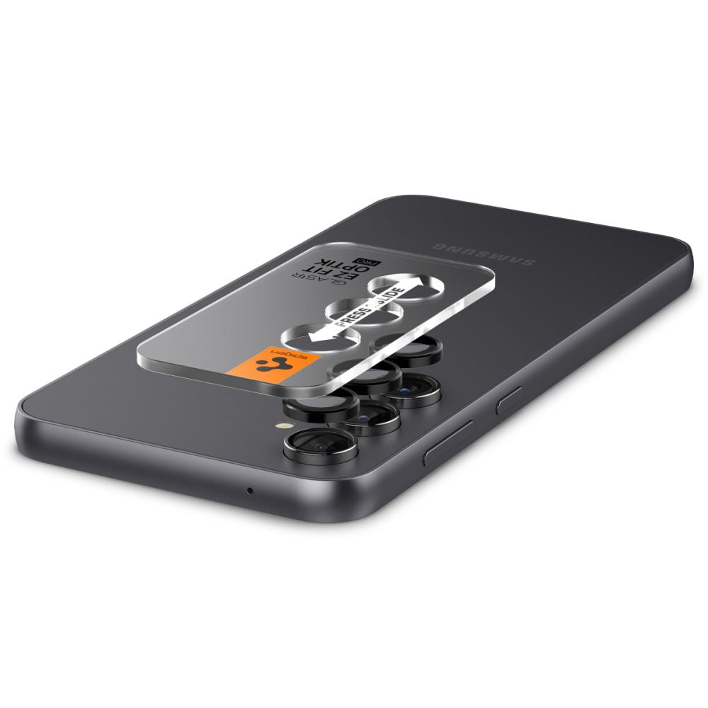 Spigen Samsung Galaxy S23 FE Optik.TR EZ Fit Αντιχαρακτικό Γυαλί για την Κάμερα - 2 Τεμάχια - Black