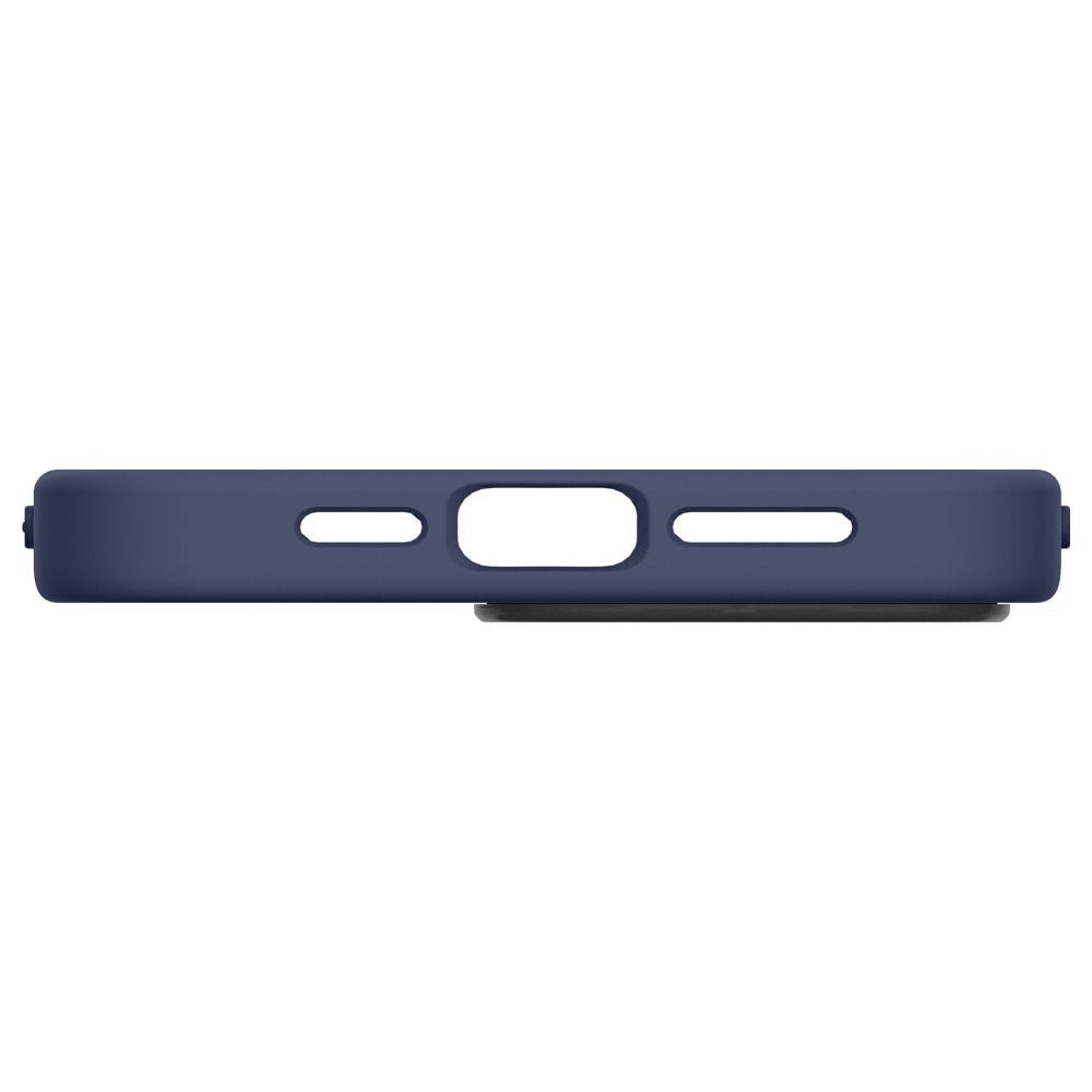 Spigen Cyrill iPhone 15 Pro Kajuk Mag Θήκη με Επένδυση Συνθετικού Δέρματος και MagSafe - Navy Blue