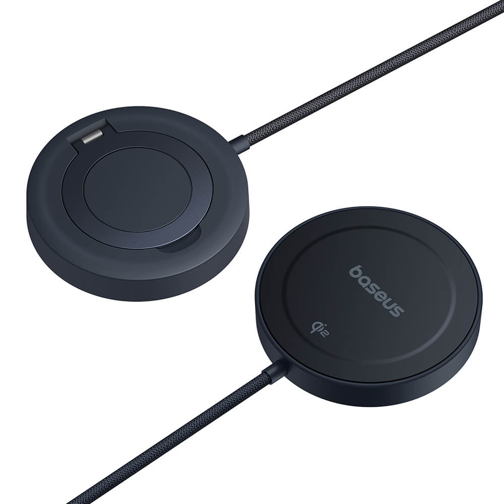 Baseus Simple Mini4 Air 15W Ασύρματος Φορτιστής MagSafe με Βάση - Cosmic Black