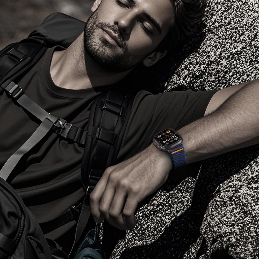 Tech - Protect Λουράκι Apple Watch 8/9/10/11 - SE (1/2/3) - Ultra (1/2/3) – 44/45/46/49mm Nylon Slip - Navy