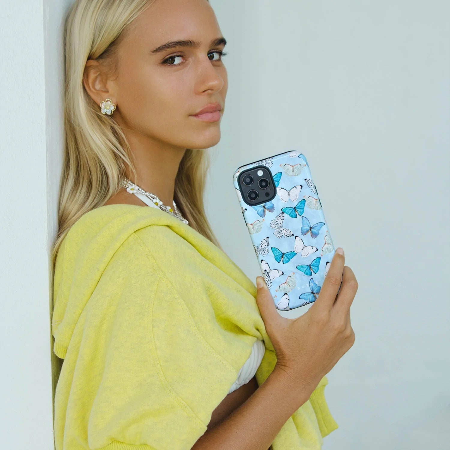 Burga iPhone 14 Pro Fashion Tough Σκληρή Θήκη - Give Me Butterflies