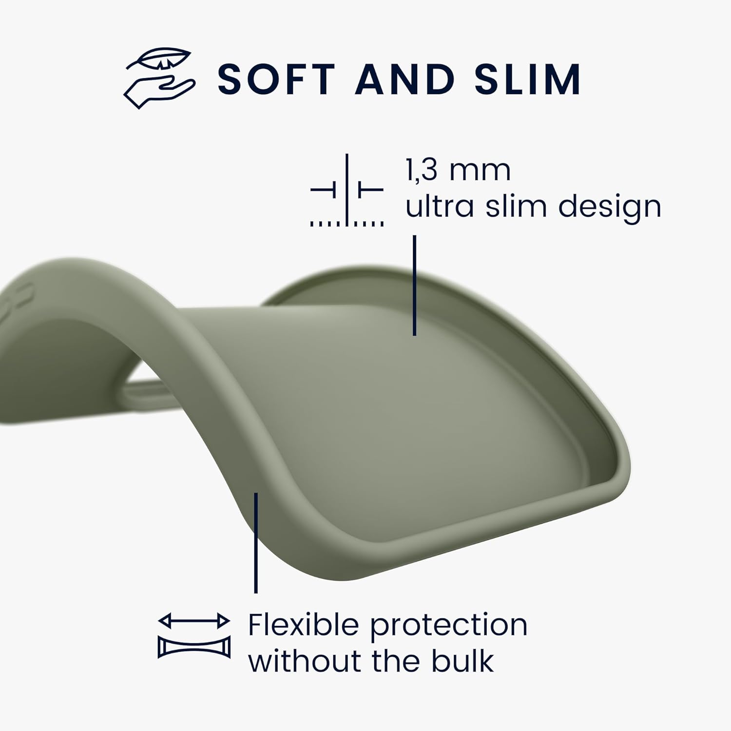 KW Xiaomi Redmi Note 13 Pro 5G / Poco X6 5G Θήκη Σιλικόνης TPU - Grey Green