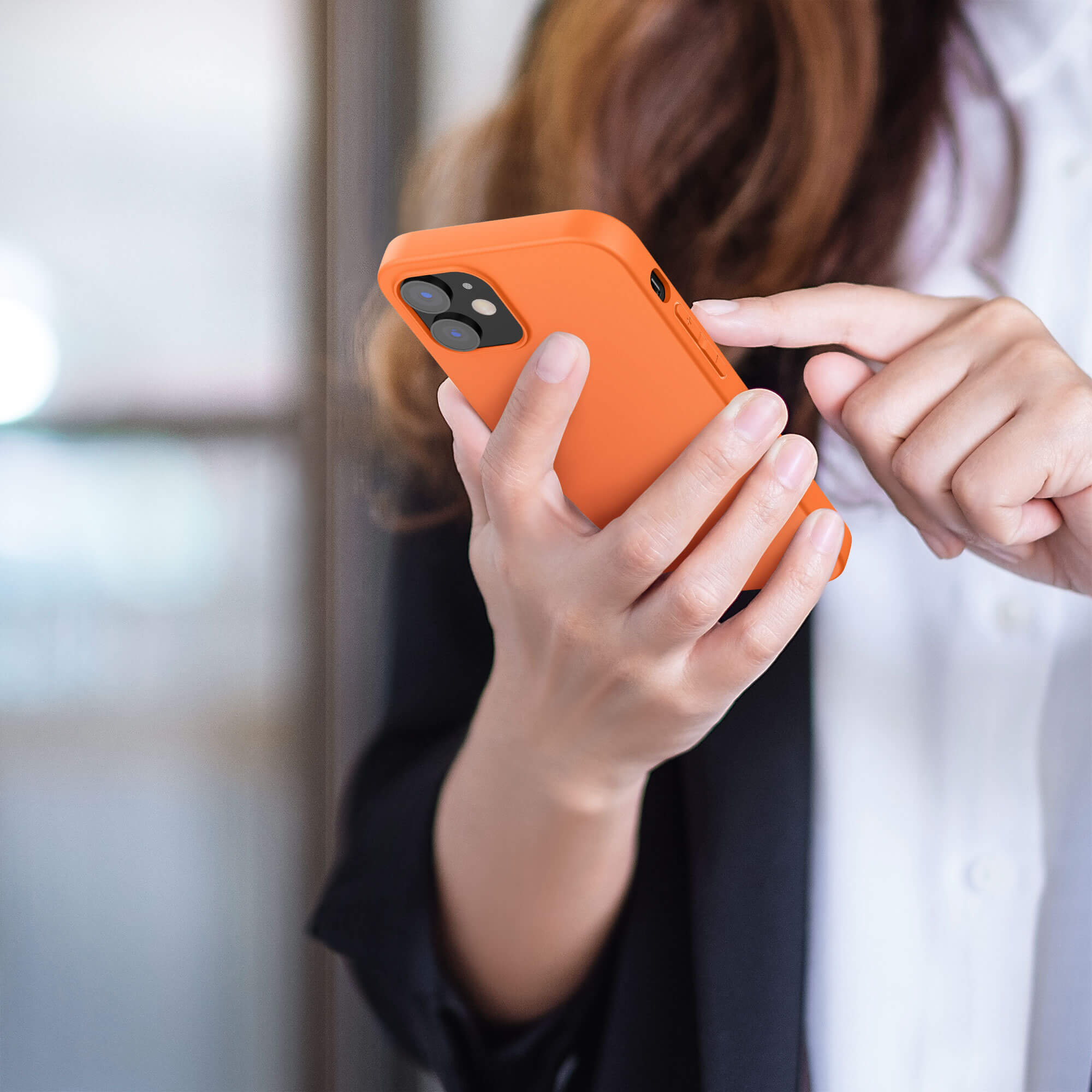 KW iPhone 12 / iPhone 12 Pro Θήκη Σιλικόνης TPU - Cosmic Orange - 53938.150