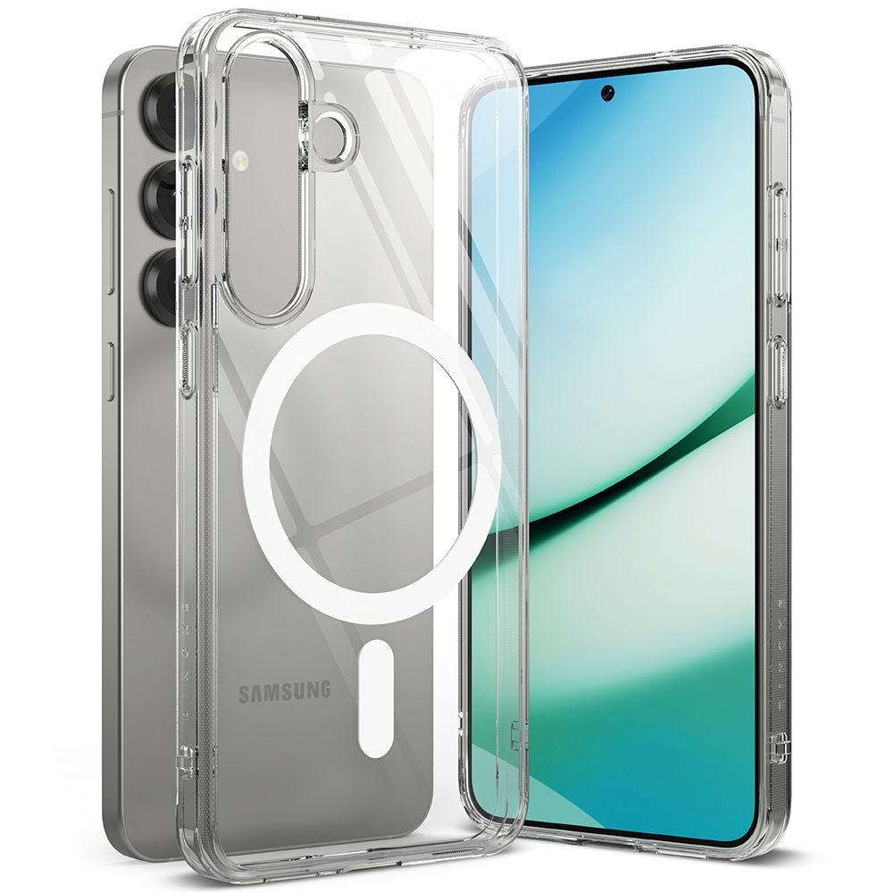 Ringke Samsung Galaxy S25 - Fusion Magnetic - Σκληρή Θήκη με Πλαίσιο Σιλικόνης και MagSafe - Διάφανη