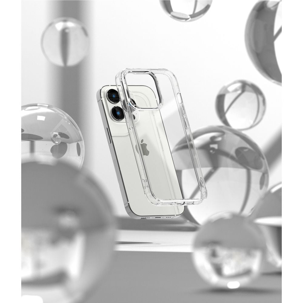 Ringke iPhone 14 Pro Fusion Σκληρή Θήκη με Πλαίσιο Σιλικόνης - Διάφανη