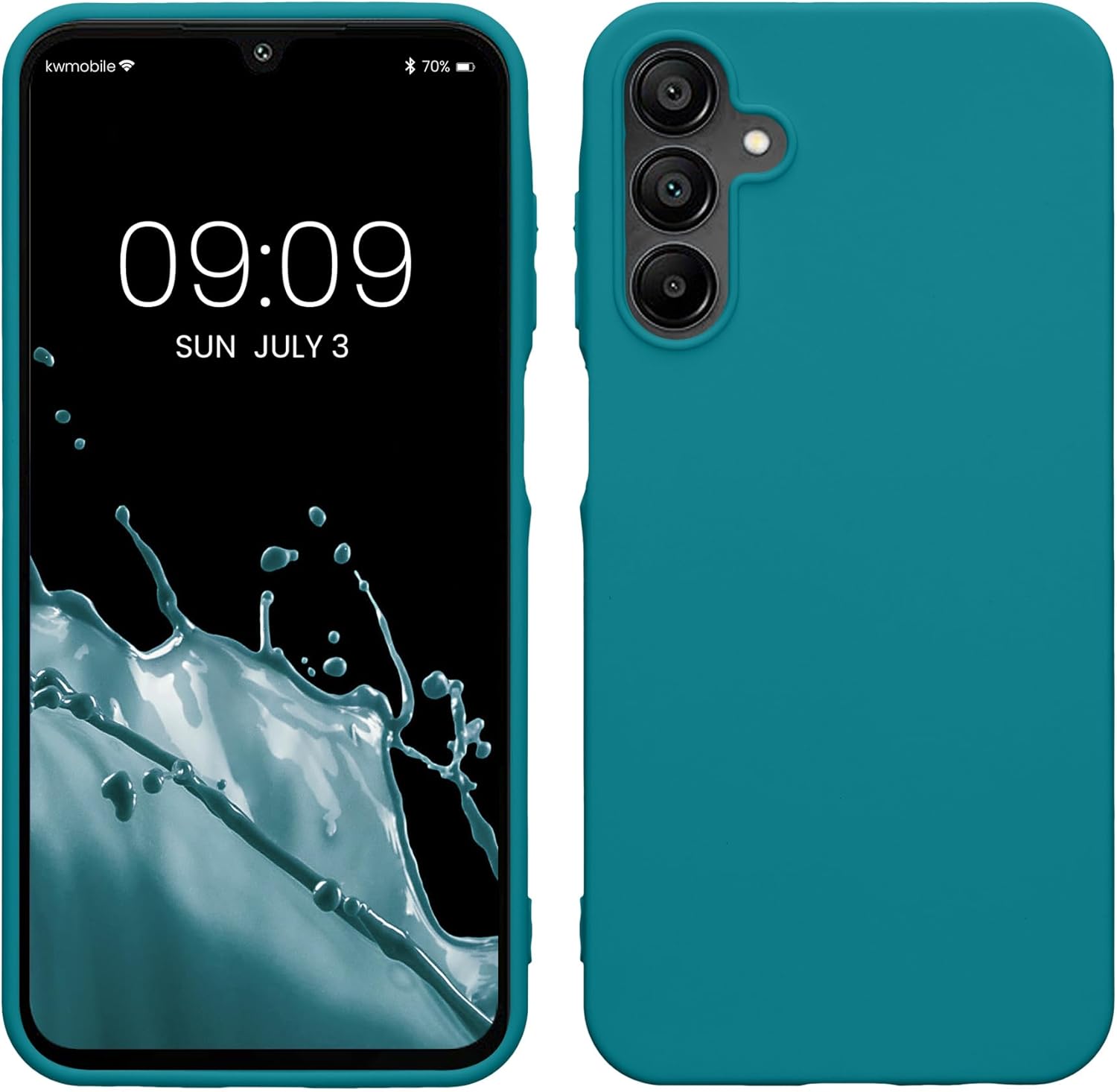 KW Samsung Galaxy A15 4G / A15 5G Λεπτή Θήκη Σιλικόνης TPU - Matte Petrol