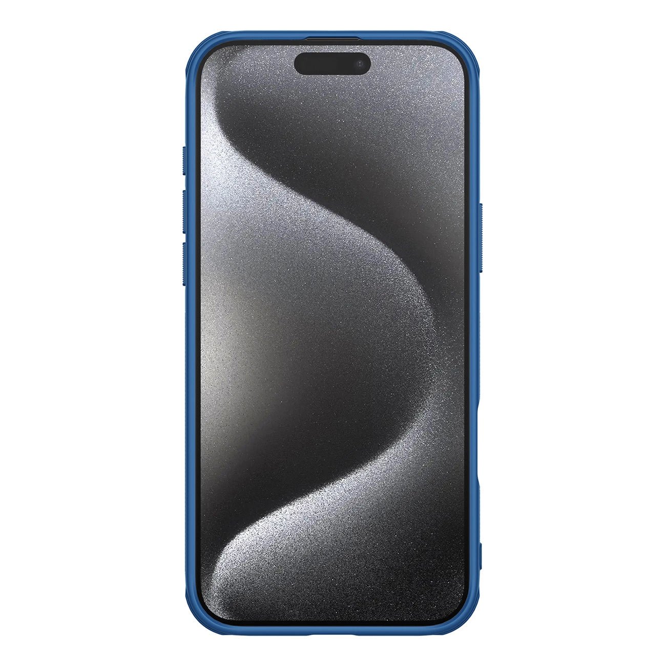 Nillkin iPhone 16 Pro Super Frosted Shield Pro Σκληρή Θήκη με Πλαίσιο Σιλικόνης - Blue
