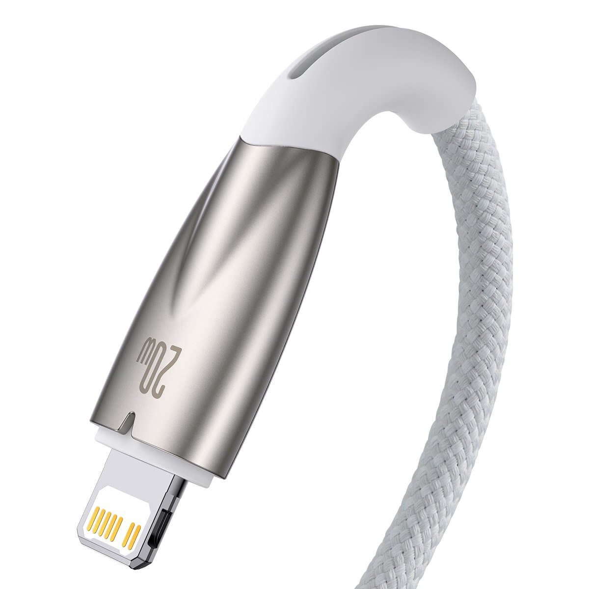 Baseus Glimmer Series PD 20W - Καλώδιο Δεδομένων και Φόρτισης Type - C to Lightning 1M - White - CADH000002
