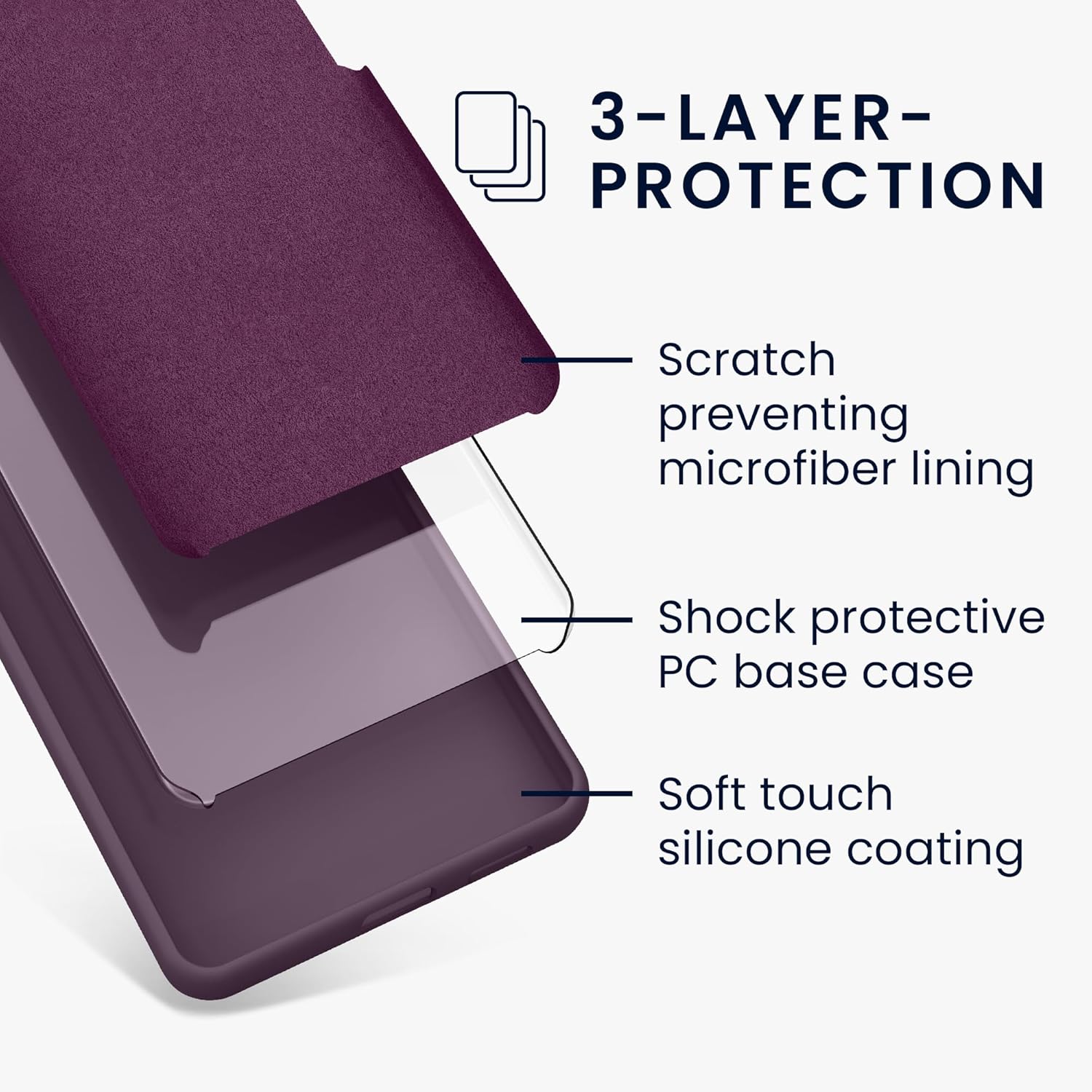 KW Samsung Galaxy S24 Θήκη Σιλικόνης Rubberized TPU - Light Iris