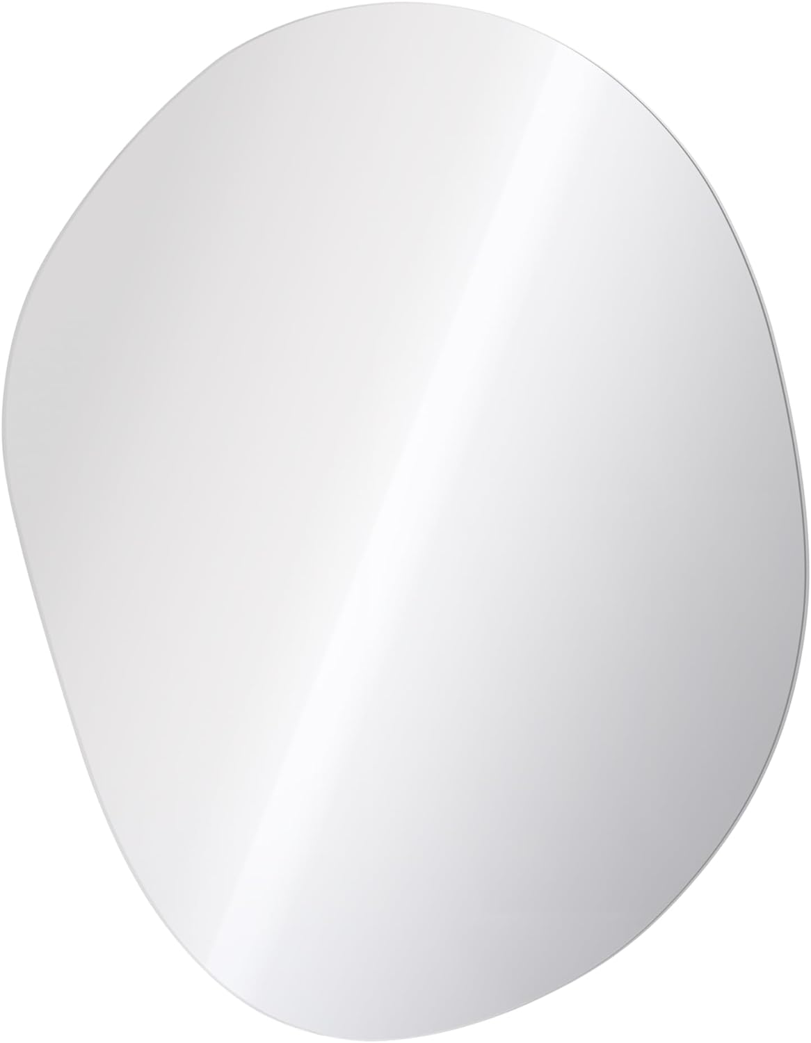 Navaris Καθρέπτης Τοίχου με Ακανόνιστο Οβάλ Σχήμα Χωρίς Πλαίσιο - 50 x 50 cm - Silver - 54705.06