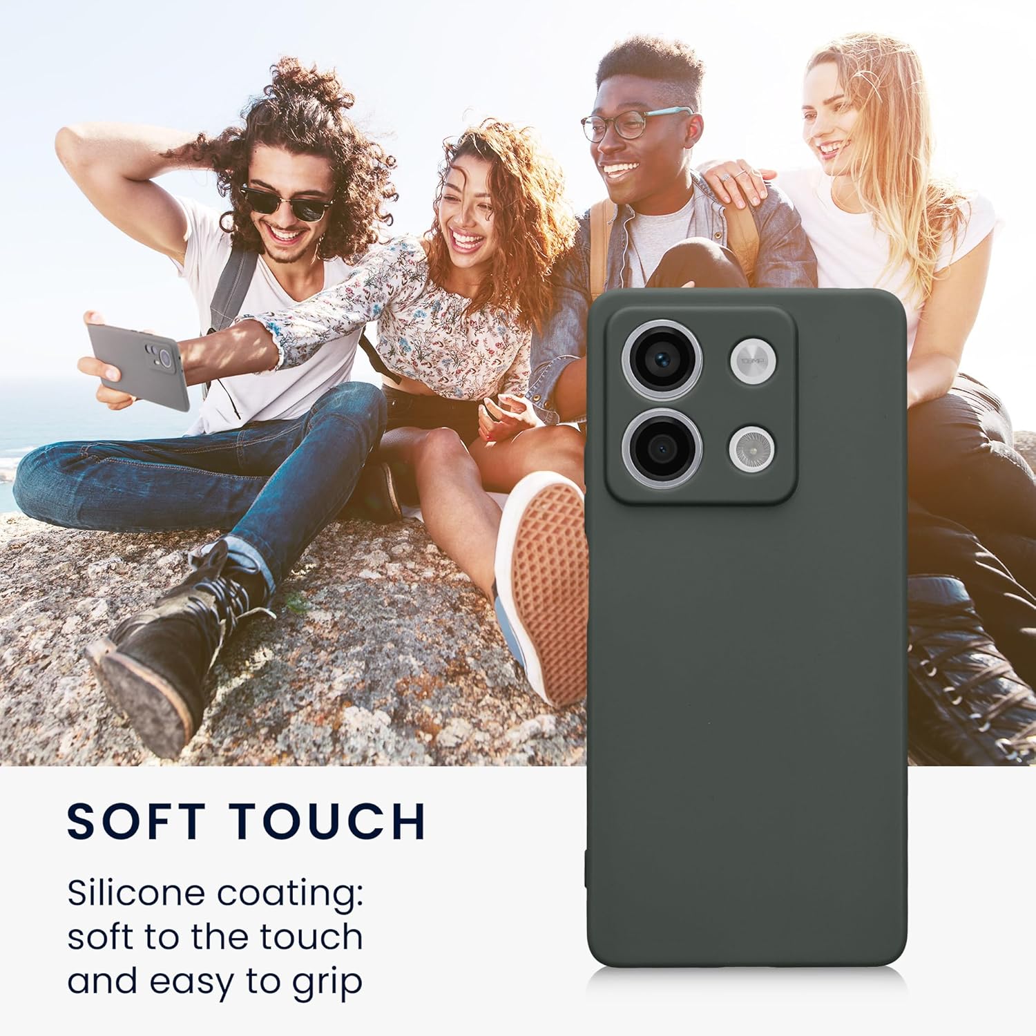 KW Xiaomi Redmi Note 13 5G Θήκη Σιλικόνης TPU - Moss Green