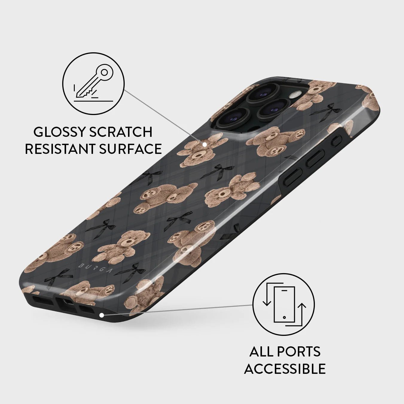 Burga iPhone 15 Pro Max Fashion Tough MagSafe Σκληρή Θήκη με MagSafe - BFF