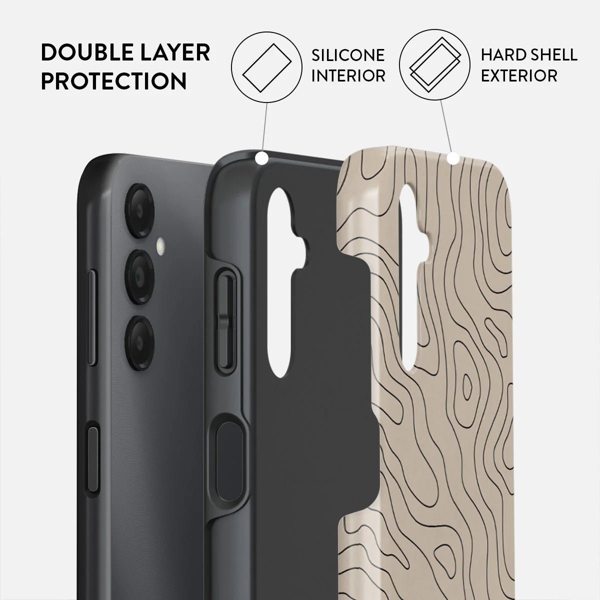 Burga Samsung Galaxy A15 4G / A15 5G Fashion Tough Σκληρή Θήκη - Wild Terrain