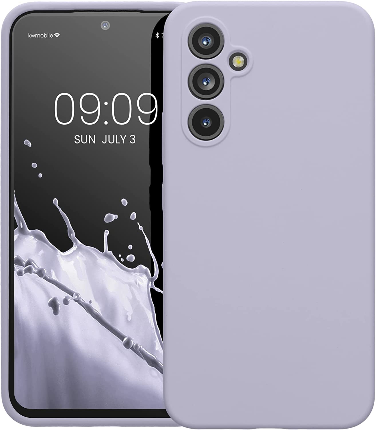 KW Samsung Galaxy A54 5G Θήκη Σιλικόνης Rubberized TPU - Light Lavender - 60795.139