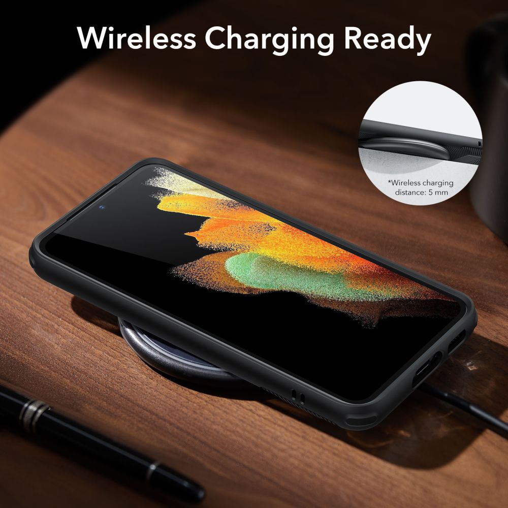 ESR Samsung Galaxy S23+ Air Shield Boost Σκληρή Θήκη με Πλαίσιο Σιλικόνης και Stand - Black