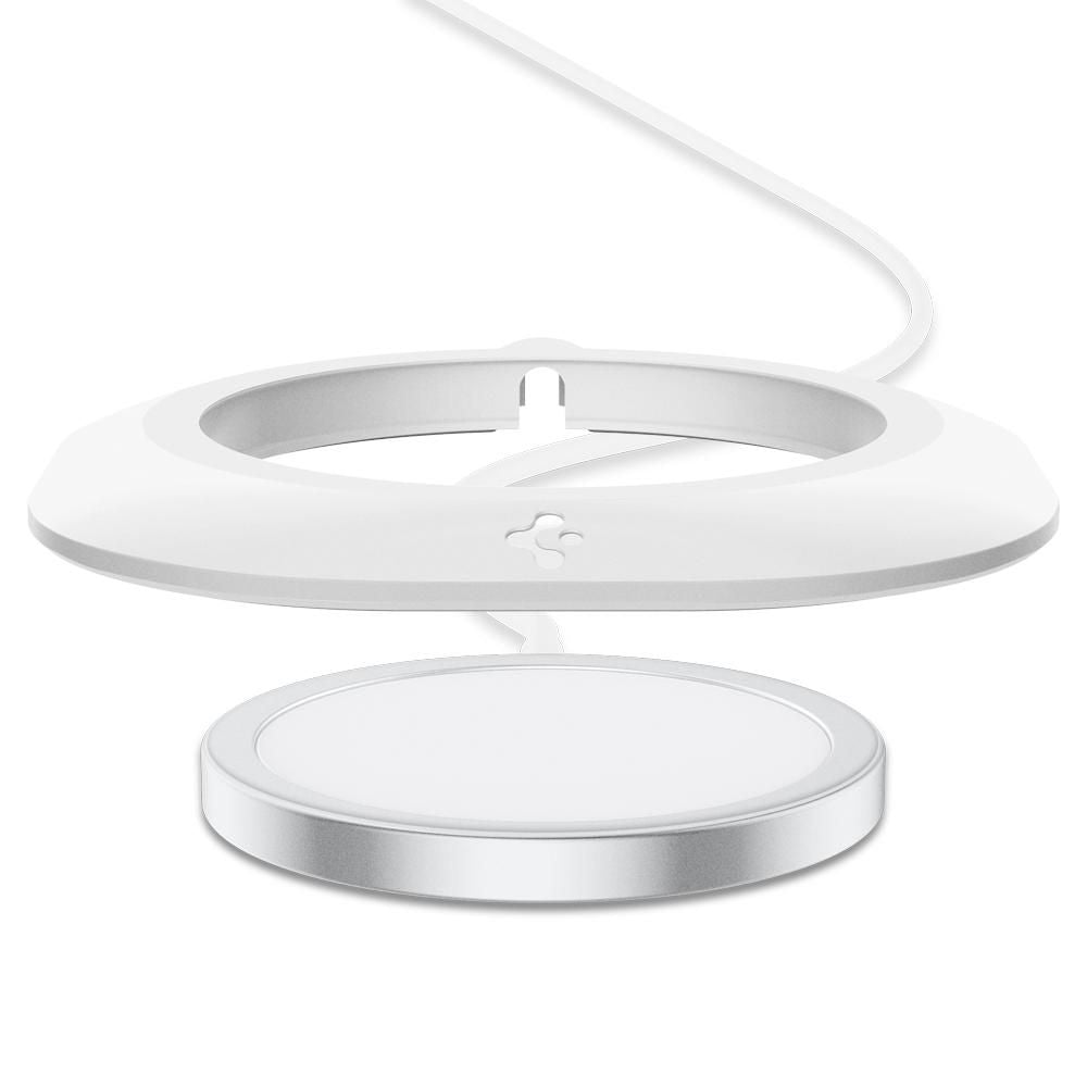 Spigen MagFit Pad Βάση Στήριξης για Φορτιστή MagSafe - White
